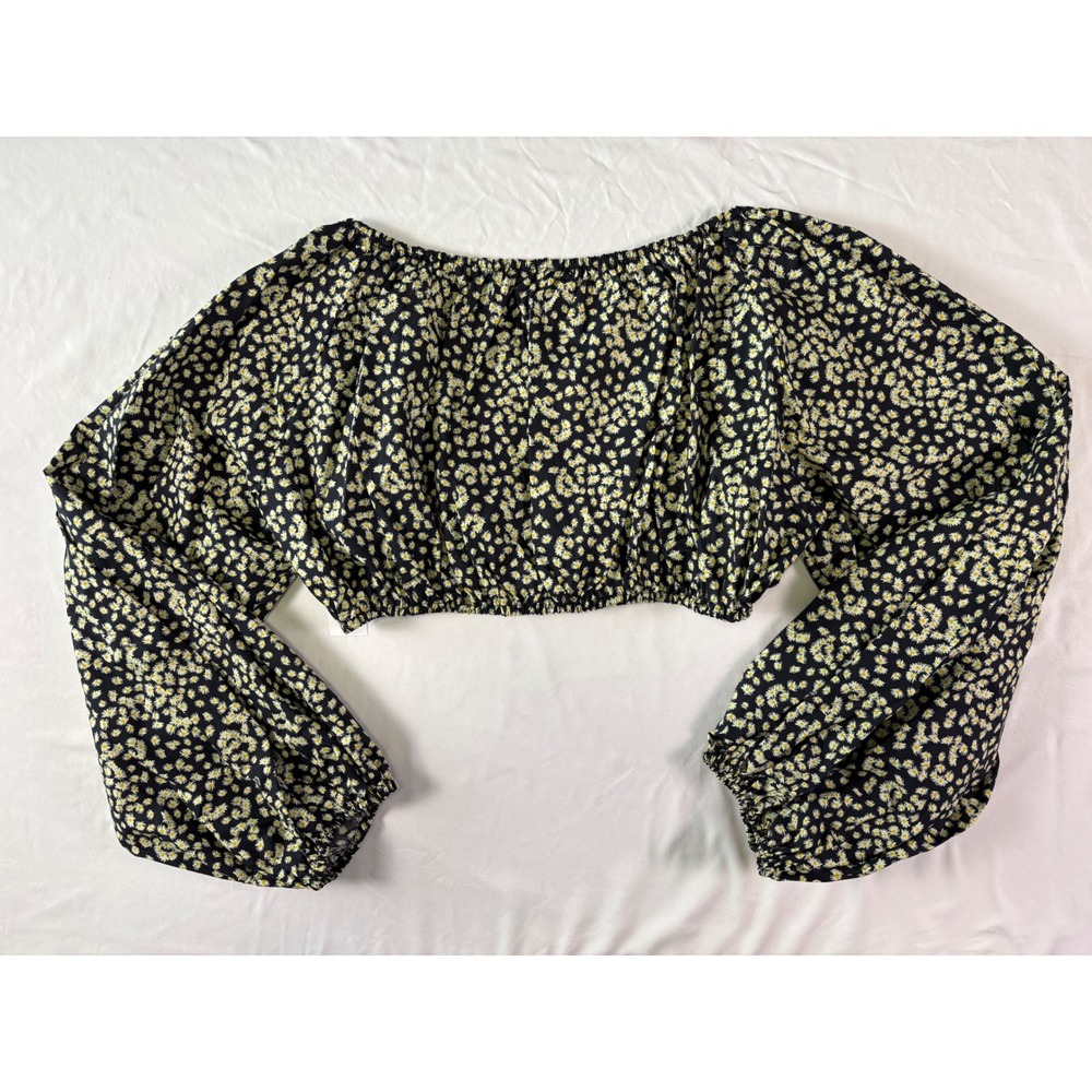NWT Matteau Decolette Crop Blouse 10 Daisy Organic Balloon Boho Festival Peasant - Picture 9 of 9